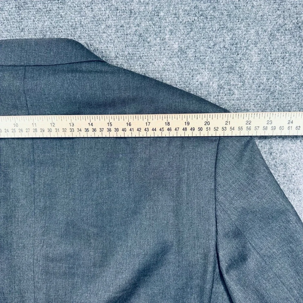 Lauren Ralph‎ Lauren 46L Gray 100% Wool 2 Button Blazer Sport Coat Jacket Office
